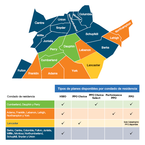 Mapa del área de clasificación de la red